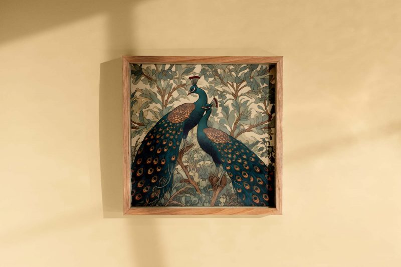Peacock Wall Art | William Morris Art Decor - Poster - Image 2