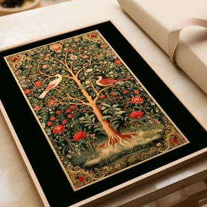 Tree of Life with Feasan and Dove Poster | William Morris
