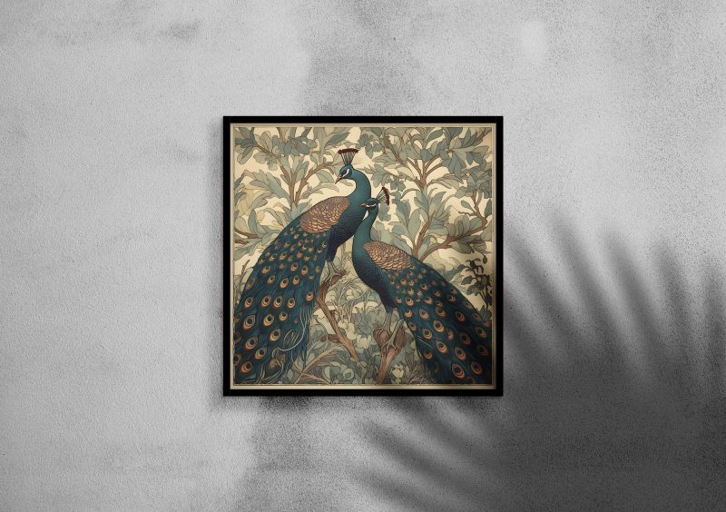 Peacock Wall Art | William Morris Art Decor - Poster - Image 3
