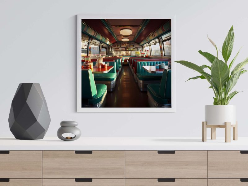60s and 70s American Diner Wagon | Photography Poster - Image 2