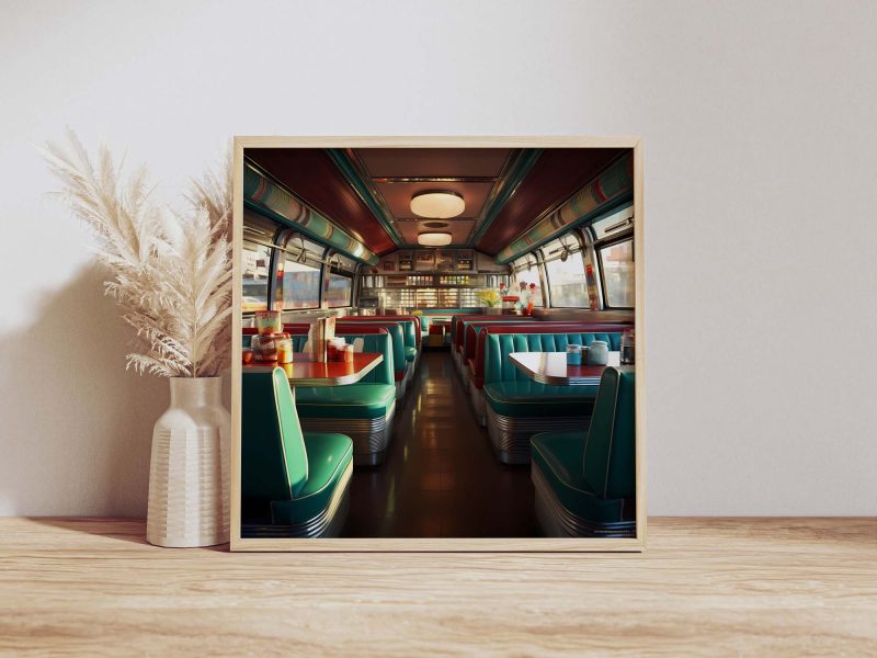 60s and 70s American Diner Wagon | Photography Poster - Image 9