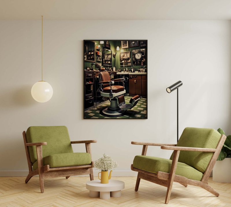 60s retro style barber shop | vintage photography print | retro poster - Image 5
