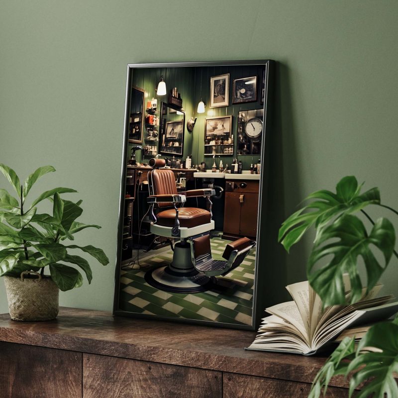 60s retro style barber shop | vintage photography print | retro poster - Image 8