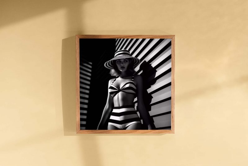 70s Stripe Bikini - Fotografie Poster - Image 3