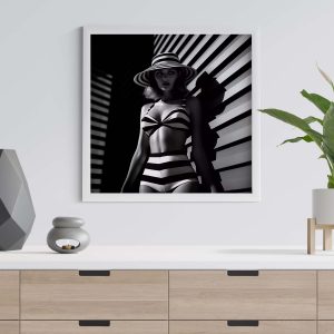 70s Stripe Bikini - Fotografie Poster