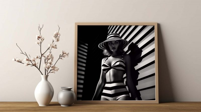 70s Stripe Bikini - Fotografie Poster - Image 9