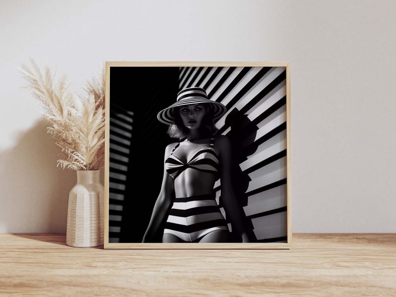 70s Stripe Bikini - Fotografie Poster - Image 10
