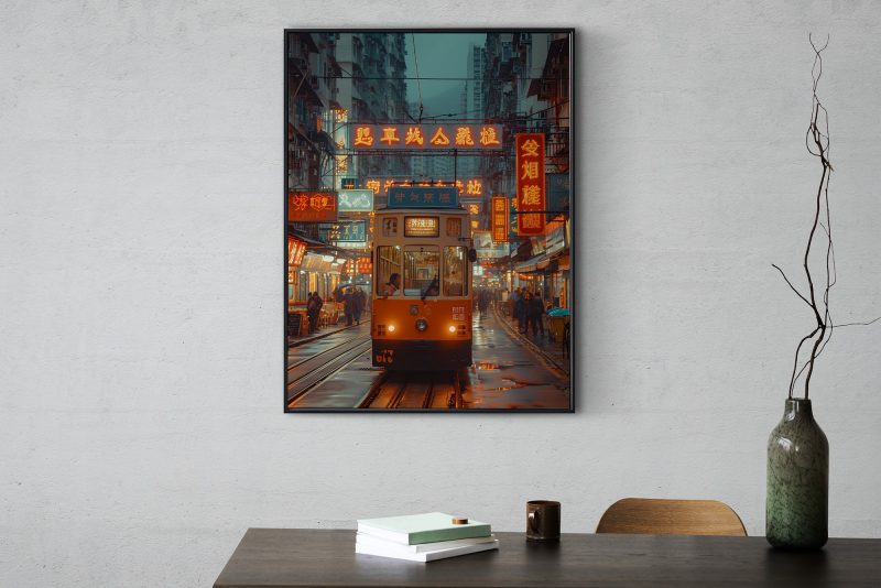 80s style Hong Kong Commercial Road | Asia City Print | Framed Poster | Canvas - Image 24