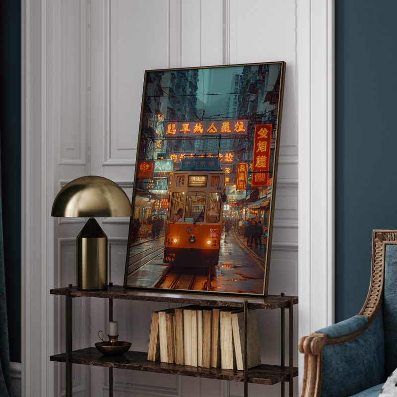 80s style Hong Kong Commercial Road | Asia City Print | Framed Poster | Canvas - Image 23