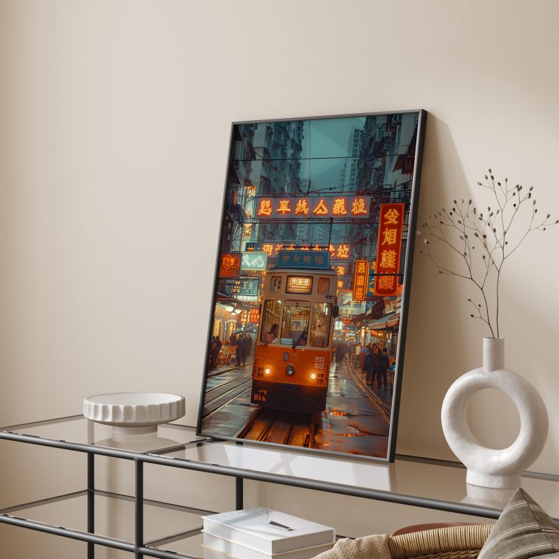 80s style Hong Kong Commercial Road | Asia City Print | Framed Poster | Canvas - Image 21