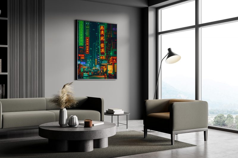 90s style Hong Kong Commercial Road | Asia City Print - Image 31