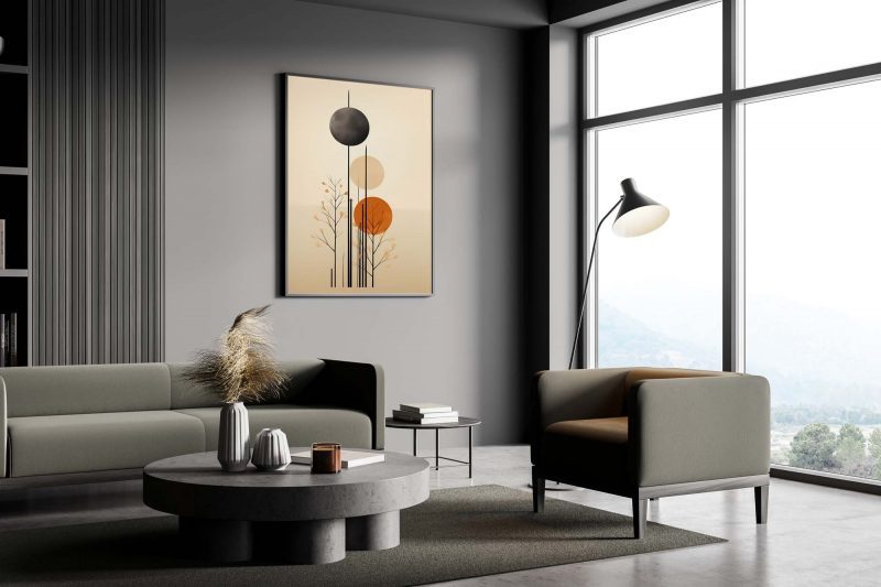 Abstract Boho Style Line Art Poster - Image 5