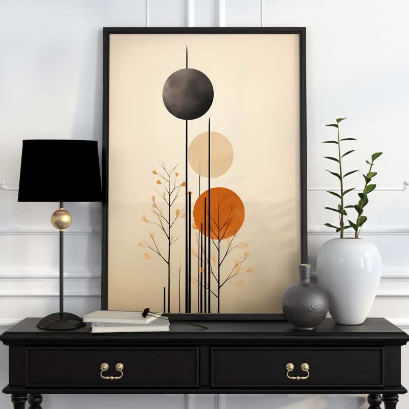 Abstract Boho Style Line Art Poster - Image 4