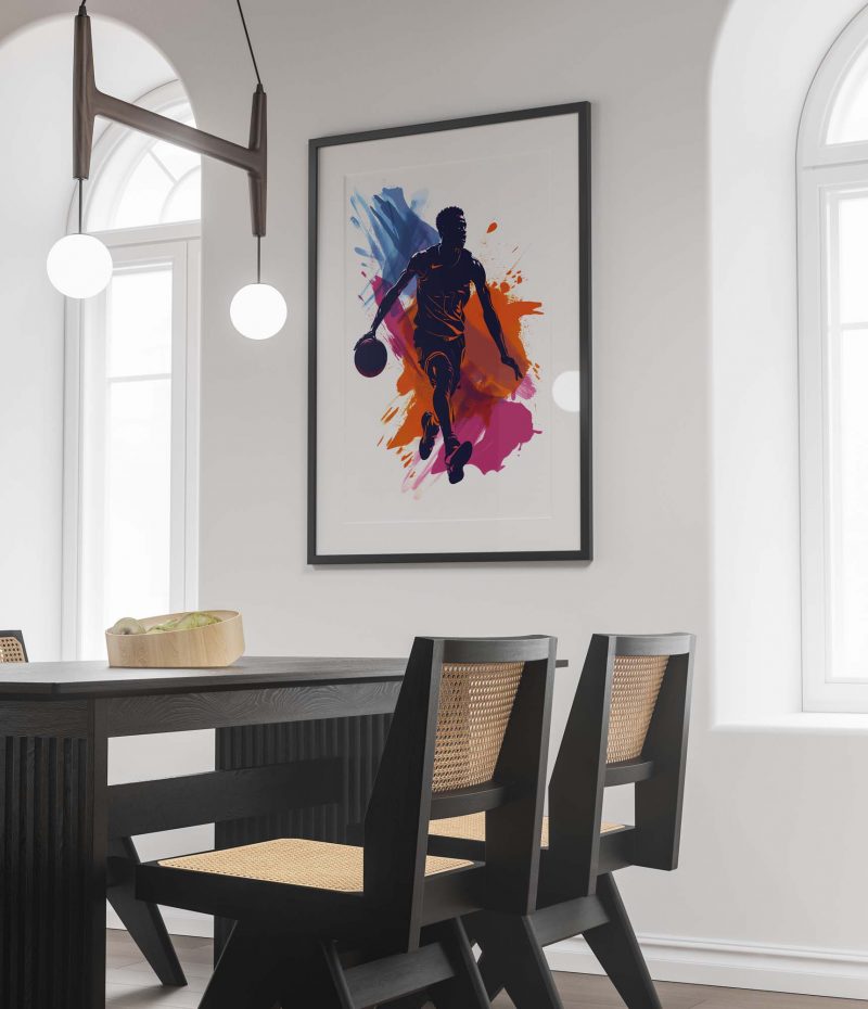 Basketball Player Silhouette, Basketball Poster - Image 2