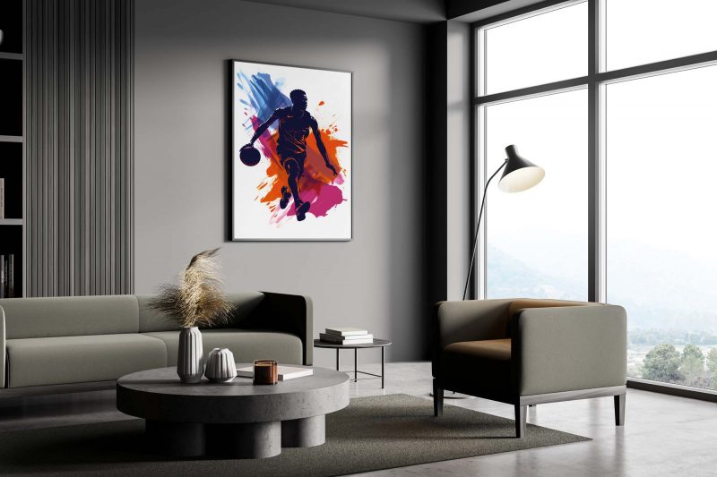 Basketball Player Silhouette, Basketball Poster - Image 5