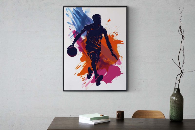 Basketball Player Silhouette, Basketball Poster - Image 8