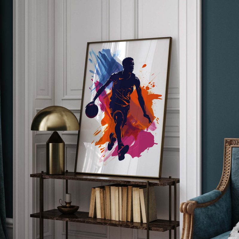 Basketball Player Silhouette, Basketball Poster - Image 9