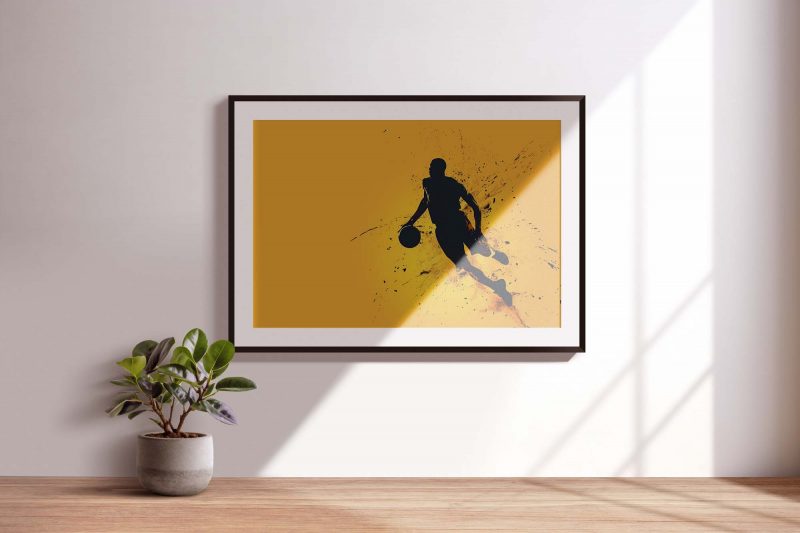 Basketball Player in Action, Basketball Poster - Image 4