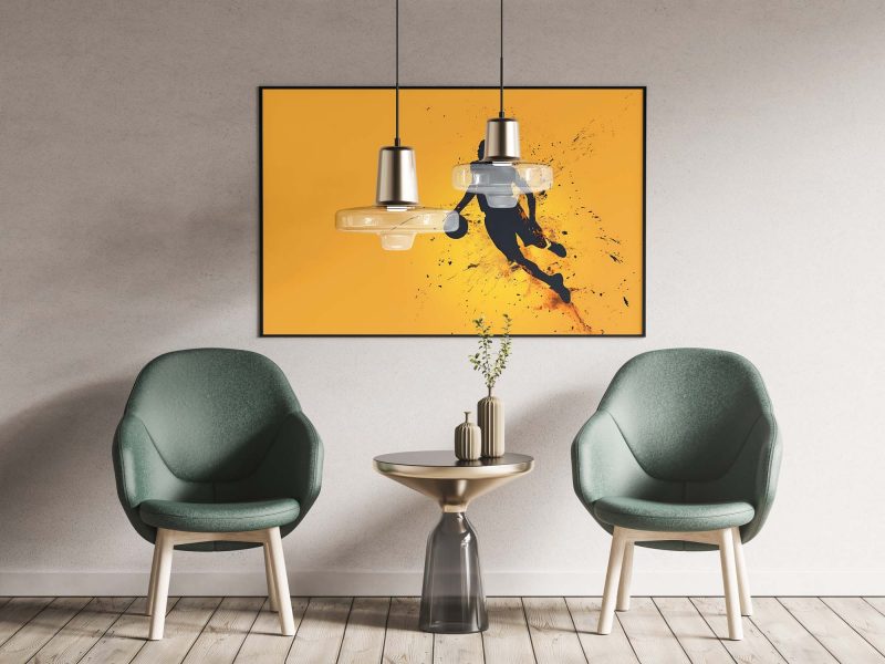 Basketball Player in Action, Basketball Poster - Image 3