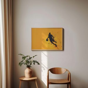 Basketball Player in Action, Basketball Poster