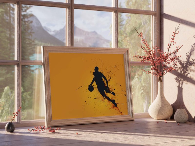 Basketball Player in Action, Basketball Poster - Image 9