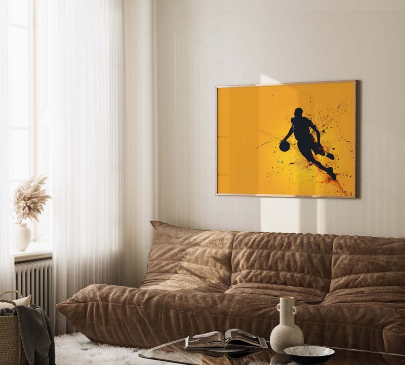 Basketball Player in Action, Basketball Poster - Image 11