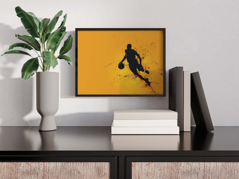 Basketball Player in Action, Basketball Poster - Image 7