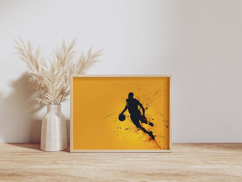 Basketball Player in Action, Basketball Poster - Image 6
