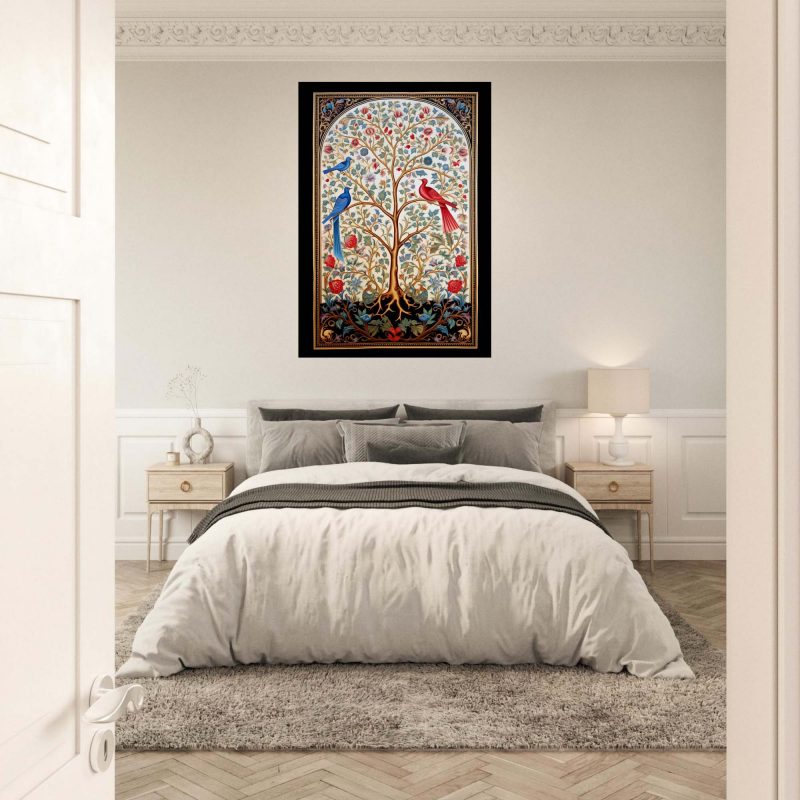 Tree of Life | Blue and Red Birds Poster | William Morris | Wall Wallpaper Print - Image 6