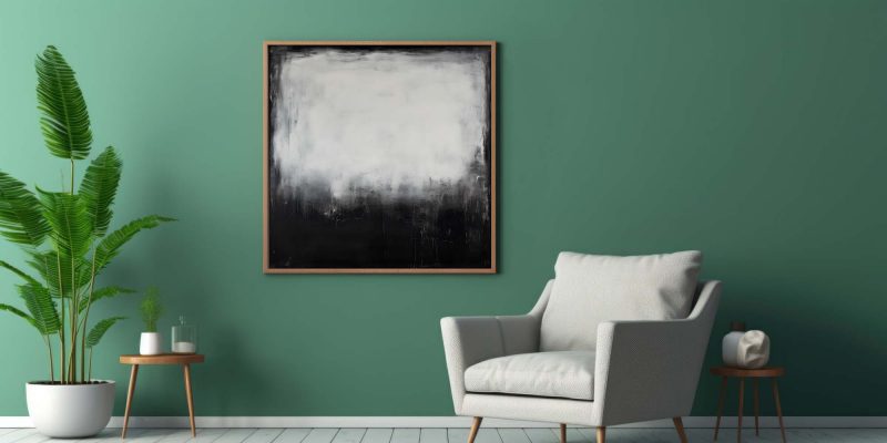 Black and White Painting in the Style of Mark Rothko, Abstract Art Print - Image 7