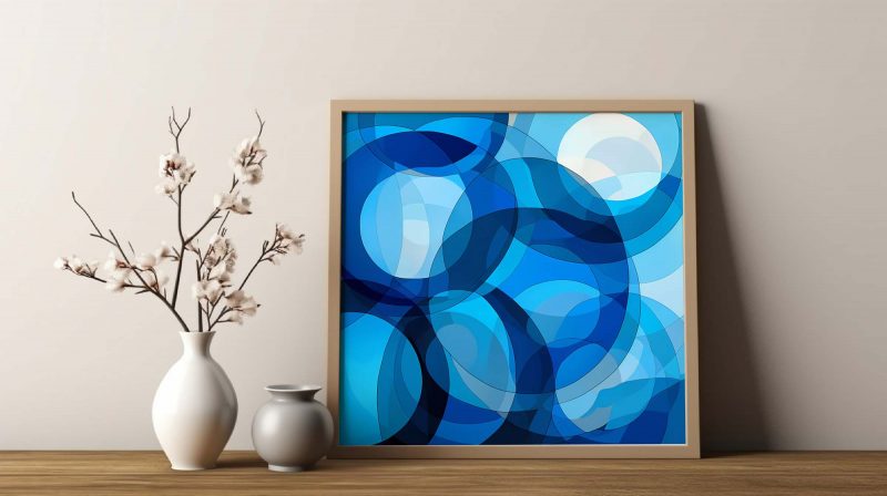 Blue Circles - Geometrische Formen | Abstract Poster - Image 9