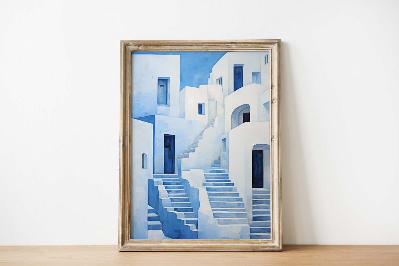 Blue and White | Greece Poster - Image 3