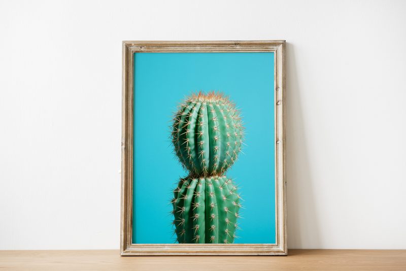 Cactus Blue 3 | Large Format Poster | Pastel Colors | Cactus Photography - Image 10