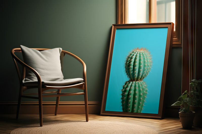 Cactus Blue 3 | Large Format Poster | Pastel Colors | Cactus Photography - Image 7