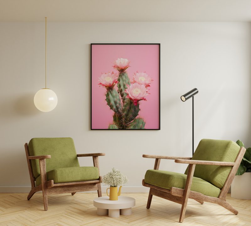 Cactus Pink | Large Format Poster | Pastel Colors | Cactus Photography - Image 9