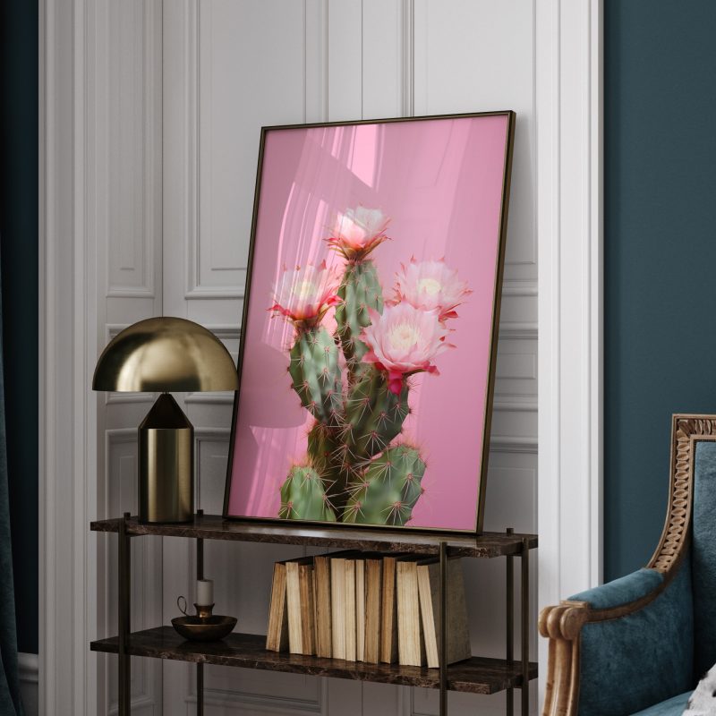Cactus Pink | Large Format Poster | Pastel Colors | Cactus Photography - Image 5