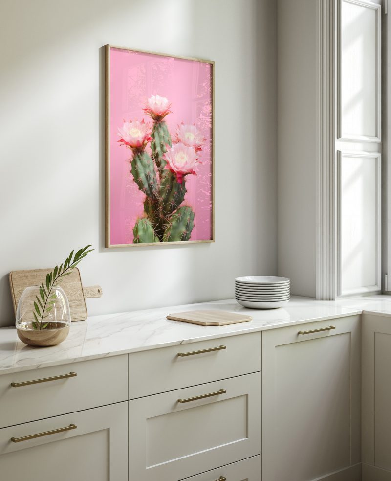 Cactus Pink | Large Format Poster | Pastel Colors | Cactus Photography - Image 4