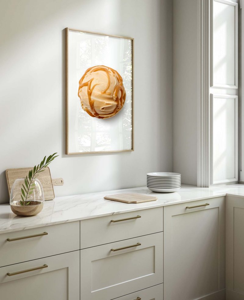 Caramel Ice Cream Poster