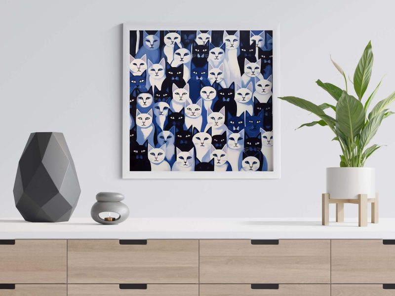 Cats - Katzen | Henri Matisse Style Painting Poster