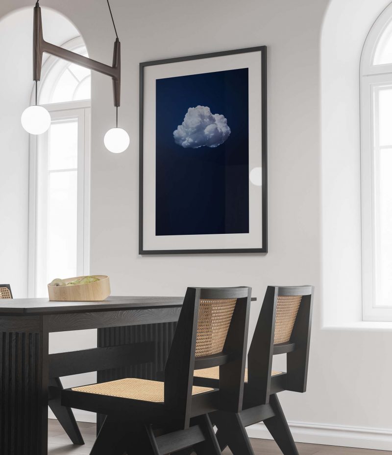 Cloud Wall Art - Indigo Night Sky - Image 3