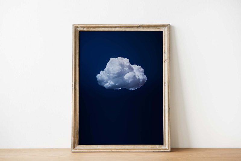 Cloud Wall Art - Indigo Night Sky - Image 2