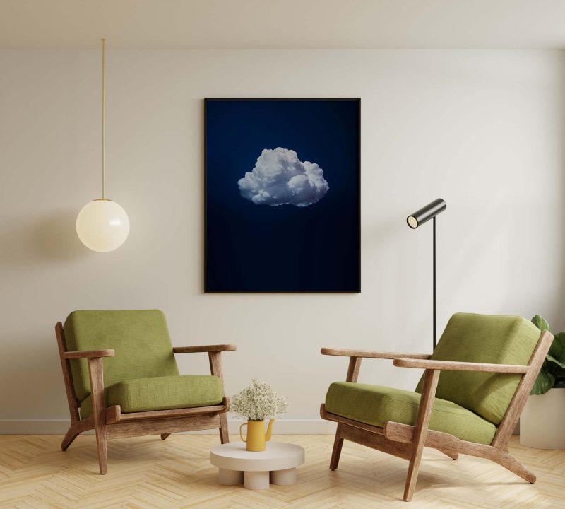 Cloud Wall Art - Indigo Night Sky - Image 6