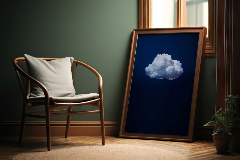 Cloud Wall Art - Indigo Night Sky - Image 7