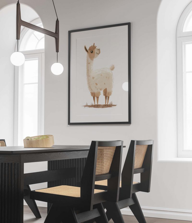 Cute Alpaca Boho Nursery Decor Poster - Image 4