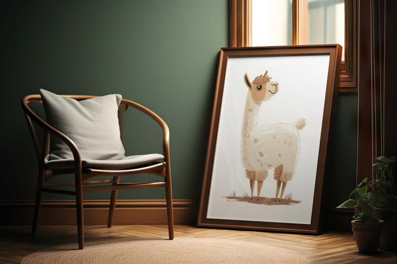 Cute Alpaca Boho Nursery Decor Poster - Image 7
