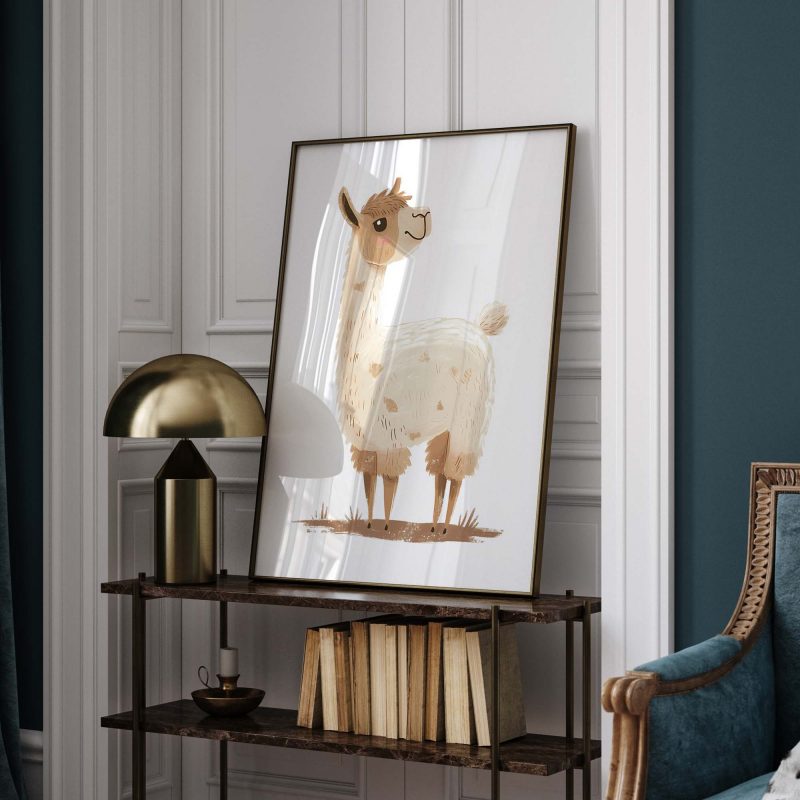 Cute Alpaca Boho Nursery Decor Poster - Image 9