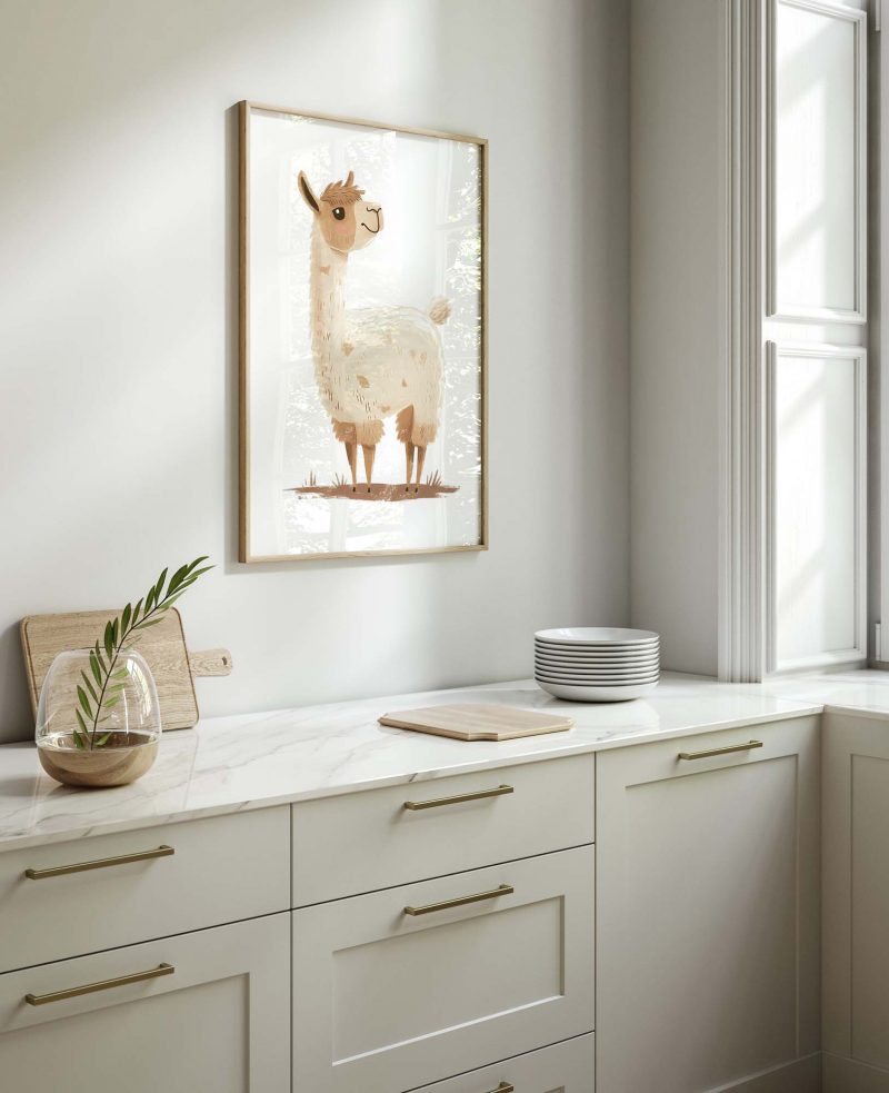 Cute Alpaca Boho Nursery Decor Poster - Image 10