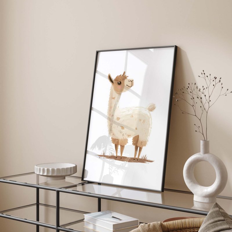 Cute Alpaca Boho Nursery Decor Poster - Image 11