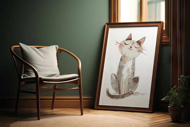 Cute Cat Boho Nursery Decor Poster - Image 7