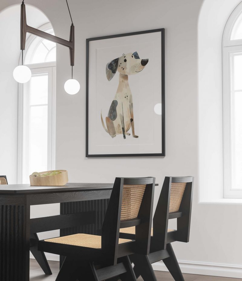 Cute Dog Boho Nursery Decor Poster - Image 3